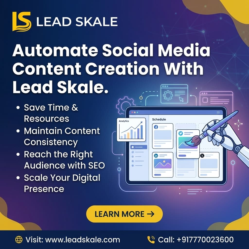 Automate Social Media Content Creation With Lead Skale